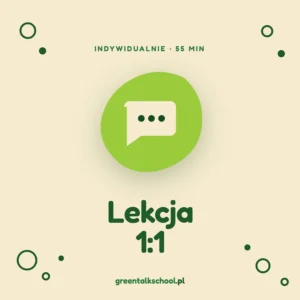 Lekcja indywidualna angielskiego online (55 min)